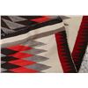 Image 2 : Navajo Rug in Red, Black, White.