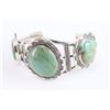 Image 3 : Large Three Stone Turquoise Cuff,