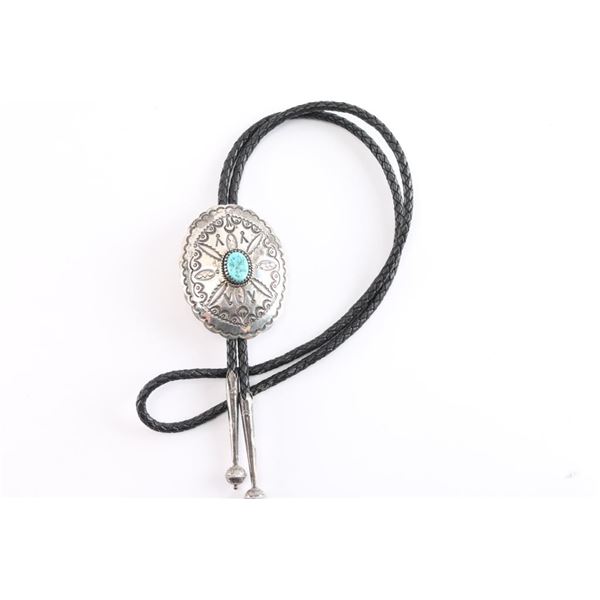 Kingman Turquoise Navajo Bolo