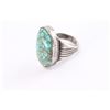 Image 3 : Navajo Spiderweb Turquoise Ring.