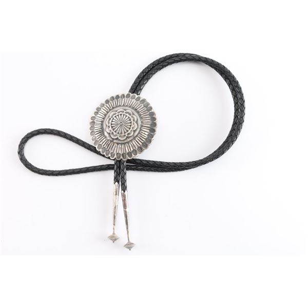 Navajo Hammered Concho Bolo