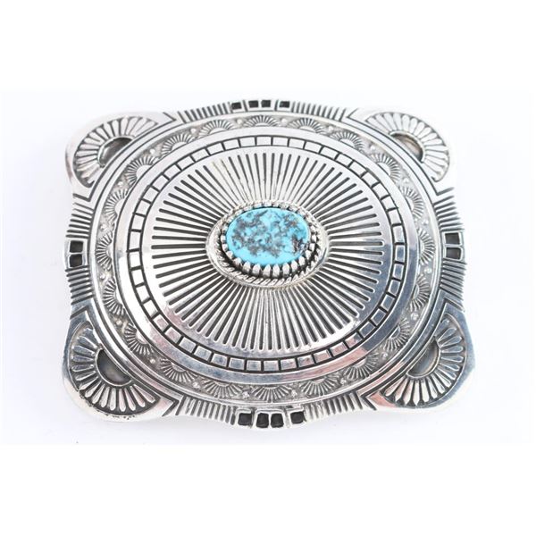 Large Navajo Belt Buckle.
