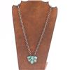 Image 1 : Navajo Turquoise Cluster Necklace.
