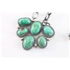 Image 3 : Navajo Turquoise Cluster Necklace.