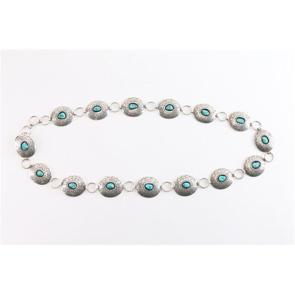 Shadow Box Turquoise Concho Belt.