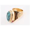 Image 1 : 14K Gold & Turquoise Ring.
