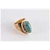Image 3 : 14K Gold & Turquoise Ring.