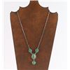 Image 1 : Green Turquoise Y Necklace.