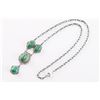 Image 2 : Green Turquoise Y Necklace.