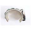 Image 6 : Sterling & Turquoise Watchband Cuff.