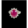 Image 1 : Gorgeous Mozambique Ruby and Diamond Ring