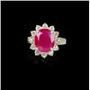 Image 3 : Gorgeous Mozambique Ruby and Diamond Ring