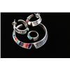 Image 2 : Lonn Parker Sterling Cuff, Earrings & Ring.