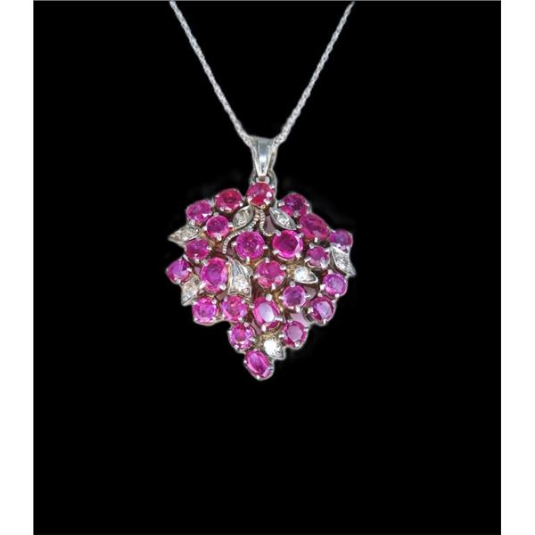 Marvelous Vintage Platinum Ruby and Diamond