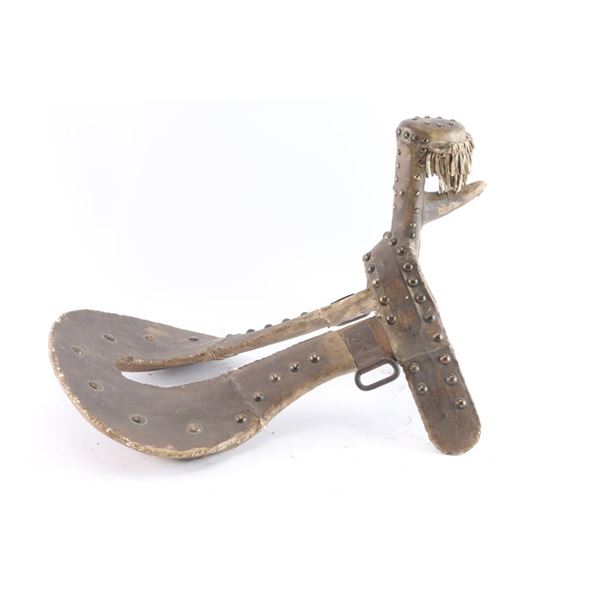 Northern Plains Hide Wrapped Saddle.