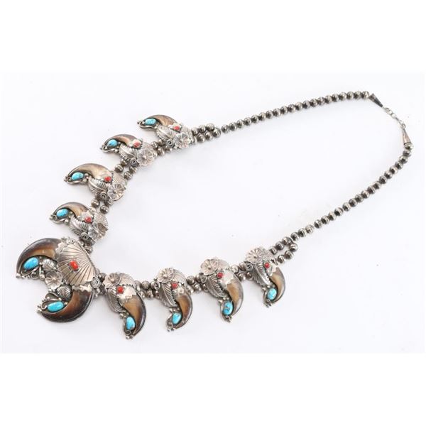 Bear Claw & Sterling Necklace.
