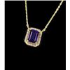 Image 1 : Lovely Amethyst and Diamond Pendant