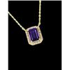 Image 3 : Lovely Amethyst and Diamond Pendant