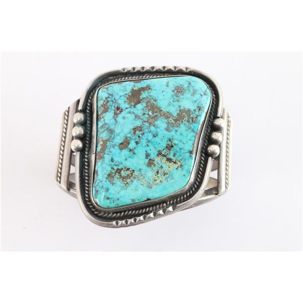 Large Navajo Turquoise Cuff.