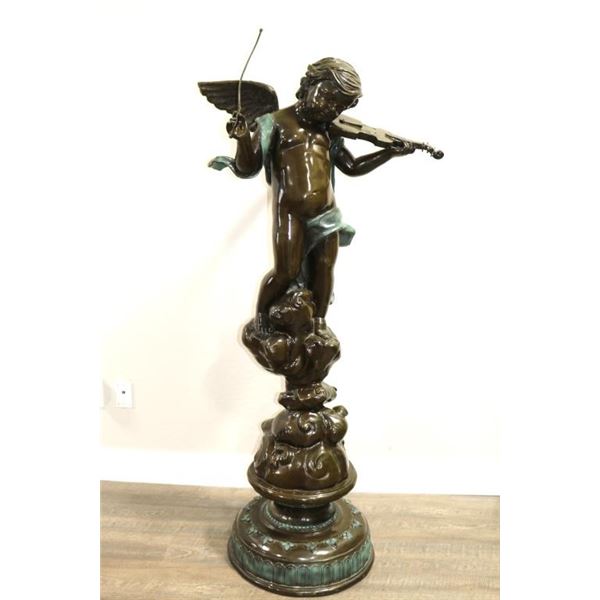 Large Colored Bronze by A. Moreau.