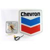 Image 1 : Chevron Lighted Sign & Shell Wall Clock.