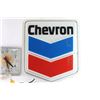 Image 3 : Chevron Lighted Sign & Shell Wall Clock.