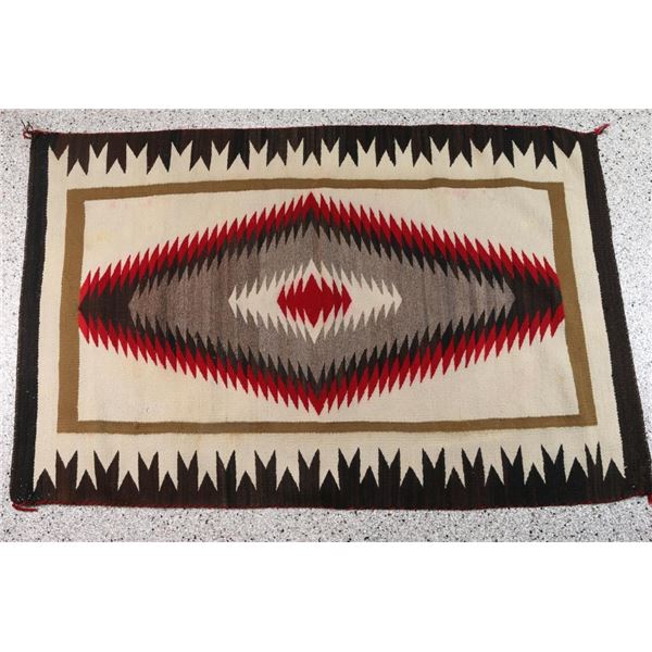 Navajo Rug w/Large Crystal Design.