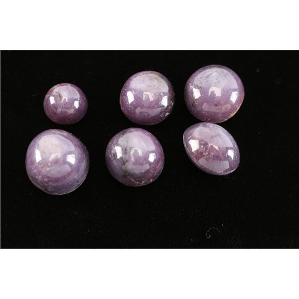 Collection of 6 Star Rubies.