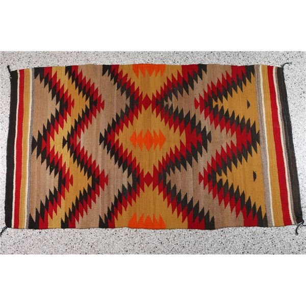 Navajo Rug w/Chevron & Crystal Design.