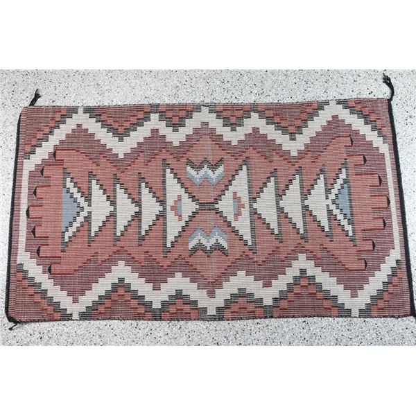 Navajo Rug with Geometric Design.