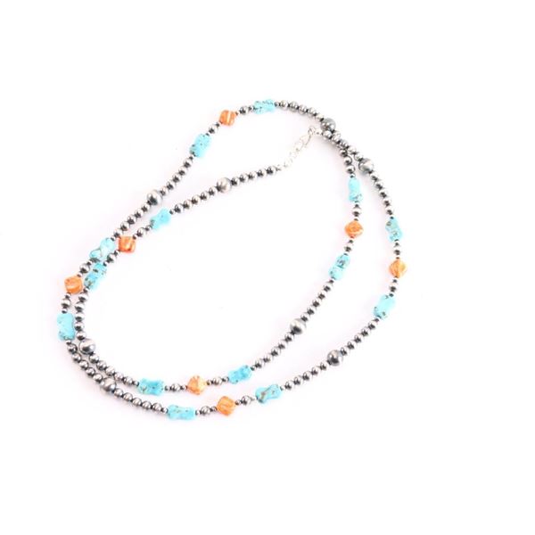 Turquoise Spiny Oyster Desert Pearl Beaded