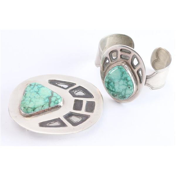Navajo Buckle & Cuff Set.