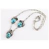 Image 2 : Navajo Turquoise Y Necklace