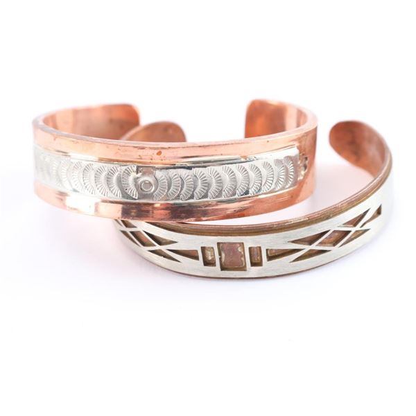 Lot of 2 Copper Cuffs.