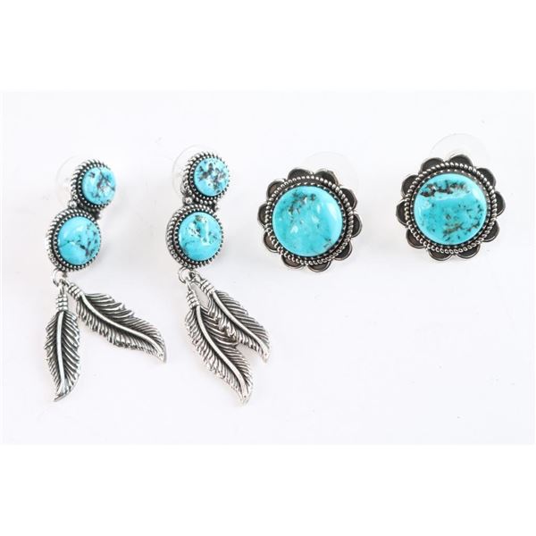 Lot of 2 Pair of Navajo Earrings.