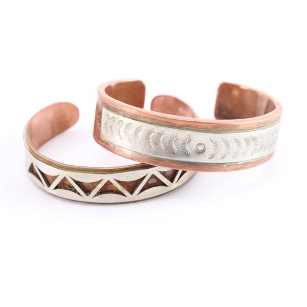 Lot of 2 Copper Cuffs.