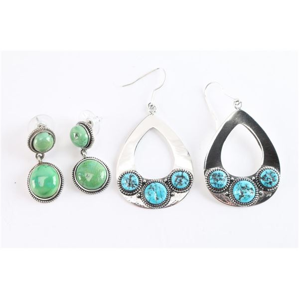 Lot of 2 Pair of Navajo Earrings.