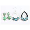 Image 1 : Lot of 2 Pair of Navajo Earrings.