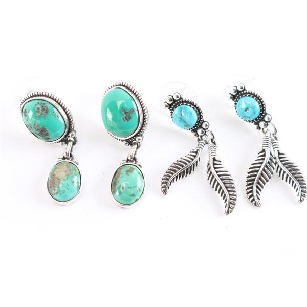 Lot of 2 Pair of Navajo Earrings.