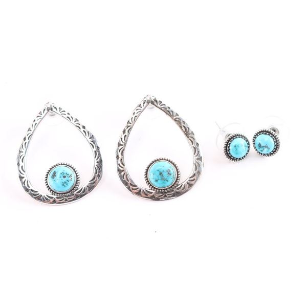 Lot of 2 Pair of Navajo Earrings.