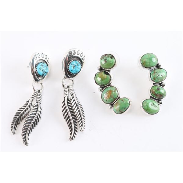 Collection of 2 Navajo Earrings