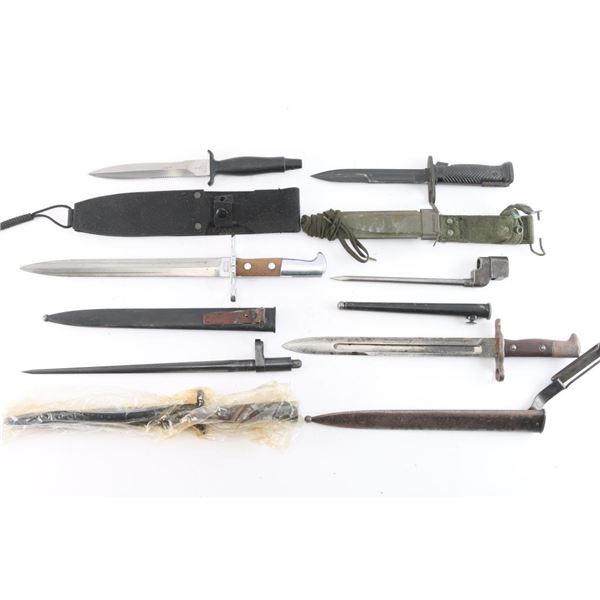 Lot of Military knives and Bayonets