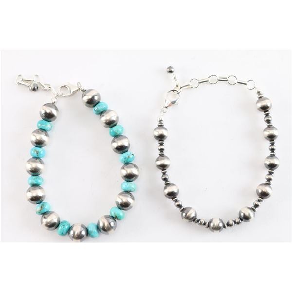 Lot of 2 Beaded Bracelets