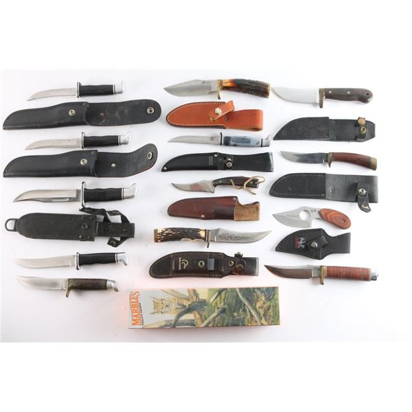 Large Lot of Hunting/Sporting Knives