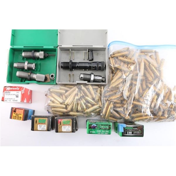 .243 Win Reloading Dies, Brass & Ammo