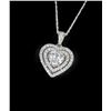 Image 2 : Dazzling Heart Shaped Diamond Pendant
