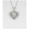 Image 4 : Dazzling Heart Shaped Diamond Pendant
