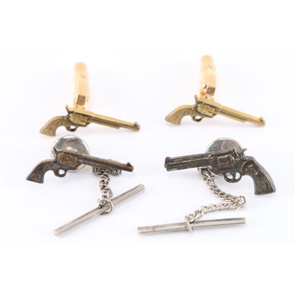 Vintage Colt Cuff Links & Tie Tacks.