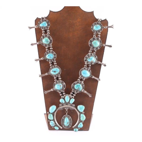 Large Old Pawn Navajo Squash Blossom.