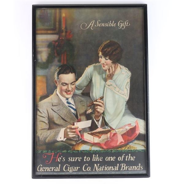 Colorful Cigar Advertising Print.